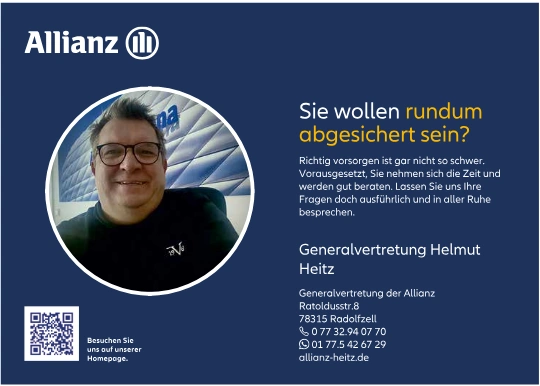 Logo von Allianz - Helmut Heitz Generalvertretung / Stadionheft
